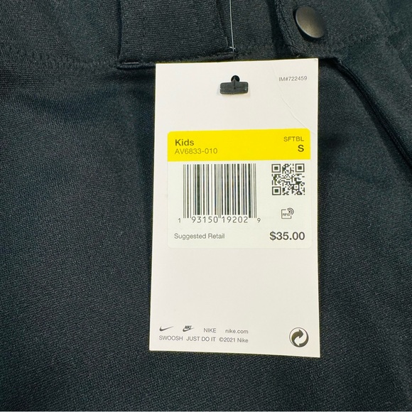 NEW Nike Girls Black Softball Pants - Picture 5 of 9